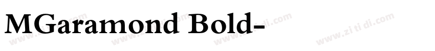 MGaramond Bold字体转换
